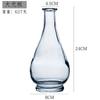 Vintage Relief Pattern Vase Madrid Size Transparent Glass Bottle European Creative Fine Mouth Palace Vase Wholesale Home Decor