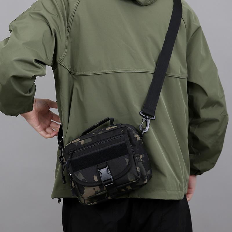 Мужская тактическая камуфляжная сумка кроссбоди - Винтажная нейлоновая нагрудная сумка (Винтажная армейская сумка-слинг для охоты/активного отдыха)