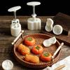 Fruit Shaped Mooncake Mold 50G Stamp Hand Press Chocolate Mould Pastry Cake Ice Cream Mould Mid-Autumn Baking