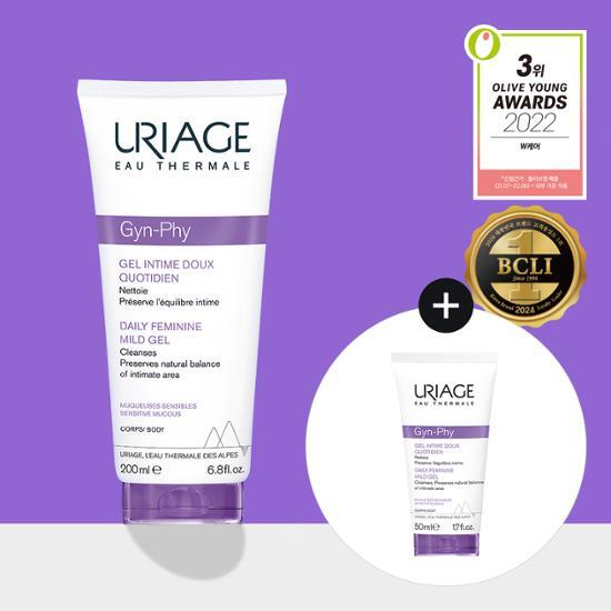 Uriage Gyn-Phy Dermal Mild Gel 200 мл специальный (+ 50 мл геля Dermal Mild в подарок)
