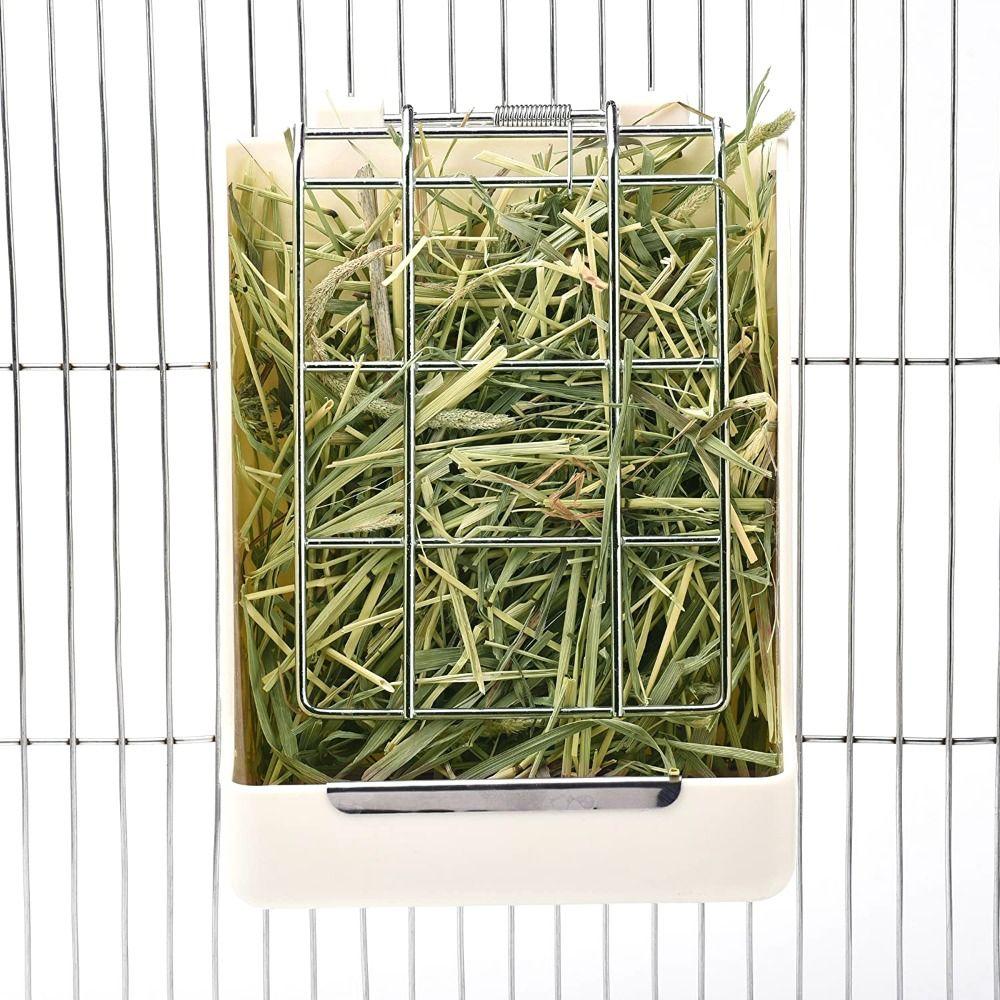 Hanging Multi-Functional Food Dispenser Rabbit Hay Feeder Grass Container Feeding Rack Grass Holder