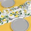 STYLE Decor Table Center x Cotton Reversible Type Citrus Lemon W2601820 Дорожка/Стол (30см 180см) 100%