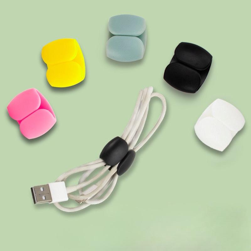 5/10pcs, Multi-Functional Cable Organizer Clips, Suitable for Charging Cords and Earphone Wires - Anti-Tangle Storage Solution.