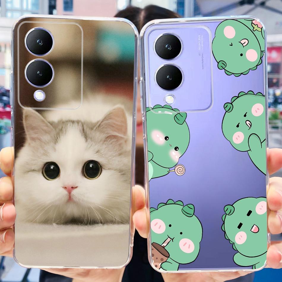 For Vivo Y17s Case 2023 Elegant Pattern Soft Silicone TPU Phone Back Cover For Vivo Y17s 4G VivoY17s Y 17S Bumper
