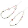 Hanging Cord Beaded Phone Chain Phone Charms Mobile Lanyard Trendy Pendant Phone Strap Women Girls