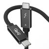 Thunderbolt 4 Cable Black 1m 240W Fast Charging 8K Compatible 40 Gbps Data Transfer Type-C &Type-C USB-C & MacBook/iPad/Mac Mini/iphone15/iphone