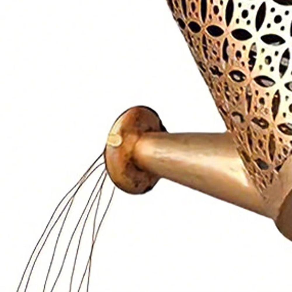 Solar Powered Christmas Patio Decorations Watering Can Solar Stove Lights  Yard Lawn