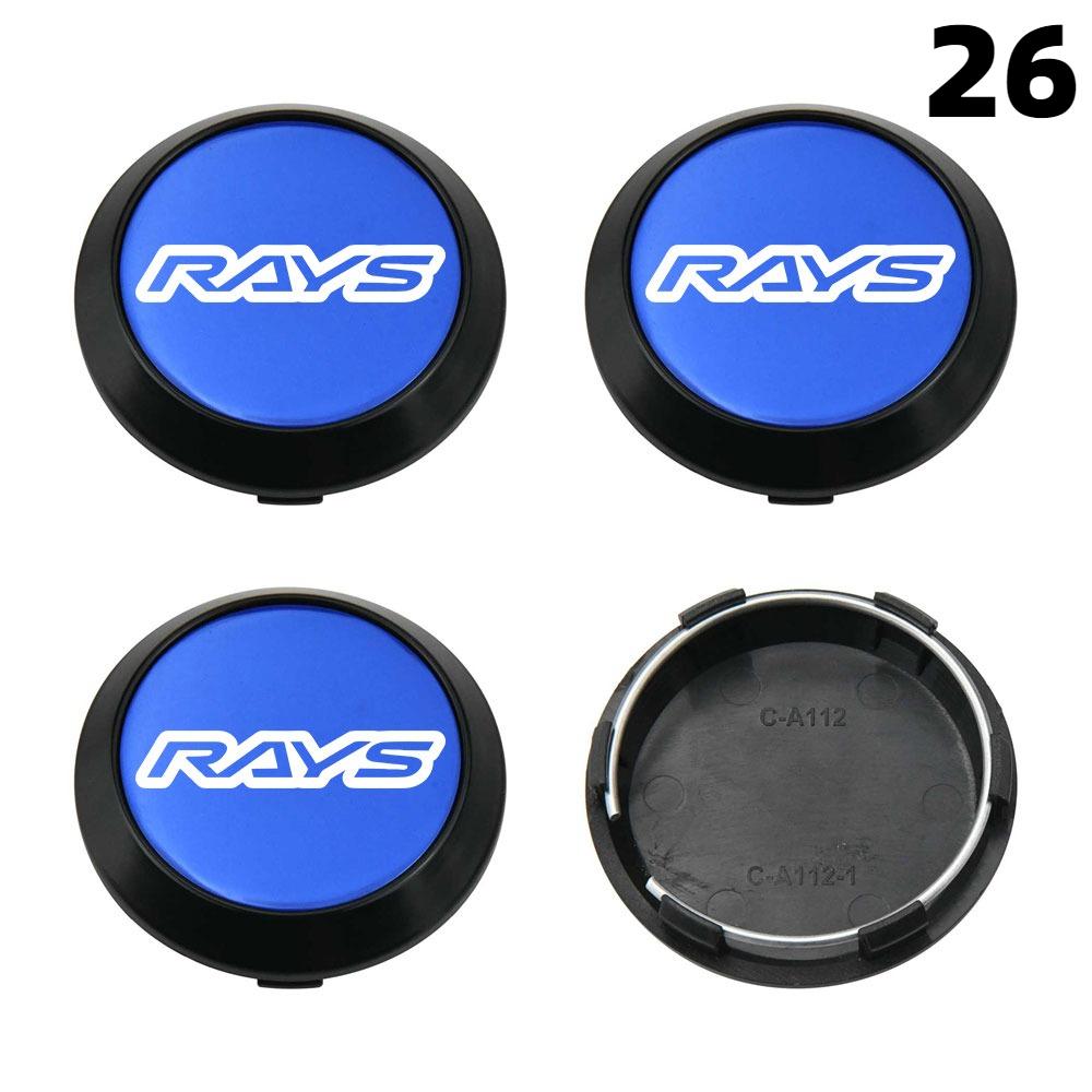 DBS3 4PCS New 64MM OD / 60MM ID Cap For Rims RAYS VOLK VR GRAM Emblem Wheel Center Cap Sport Car Logo Wheel Cover Hub caps
