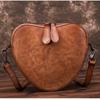 Сумочка Креативная сумка через плечо в форме сердца Ретро М слово круглая сумка ручной работы