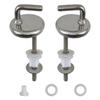2Pcs Toilet Seat Hinge Adjustable Knob Toilet For Seat Hinge Toilet Seat Fix Fitting Stainless Steel With Mounting Accessory