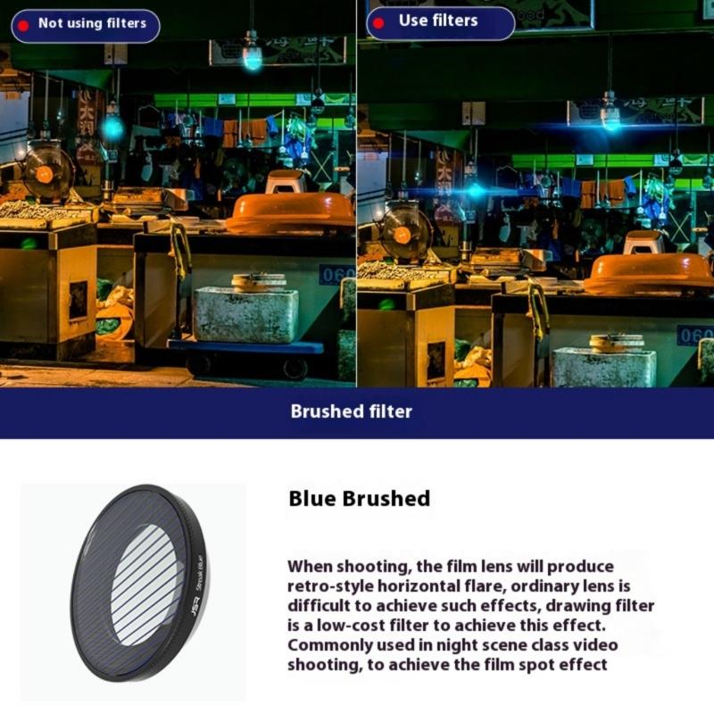 Scratch Resistant Lens Filter for Action Cameras Quick Change CPL ND8 ND16 ND32 ND64 ND8PL Star NIGHT Film Filters