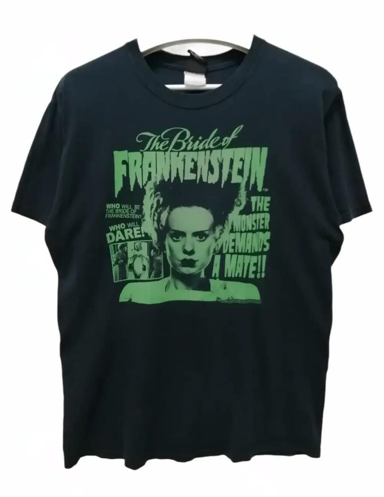 The Bride Of Frankenstein horror movie short sleeve black shirt KV28633