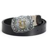 U Letter Whole Cowhide Belt Male Punk Personality Beautiful Fashion Men's Belt