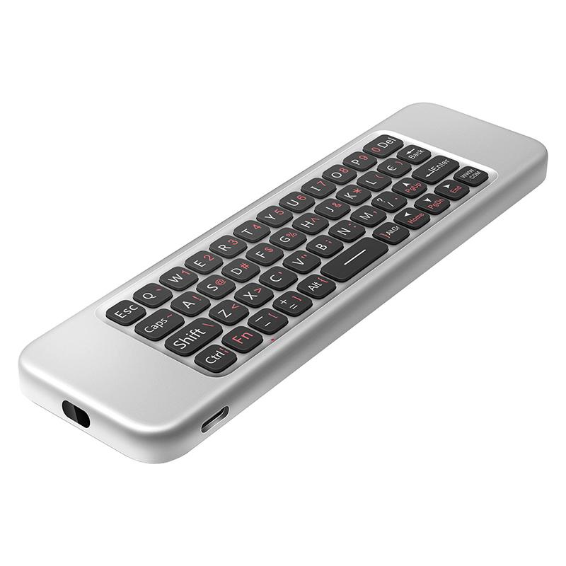 Голосовой пульт дистанционного управления Air Mouse W3 2.4G английская портативная мини беспроводная клавиатура для Android TV Box PC
