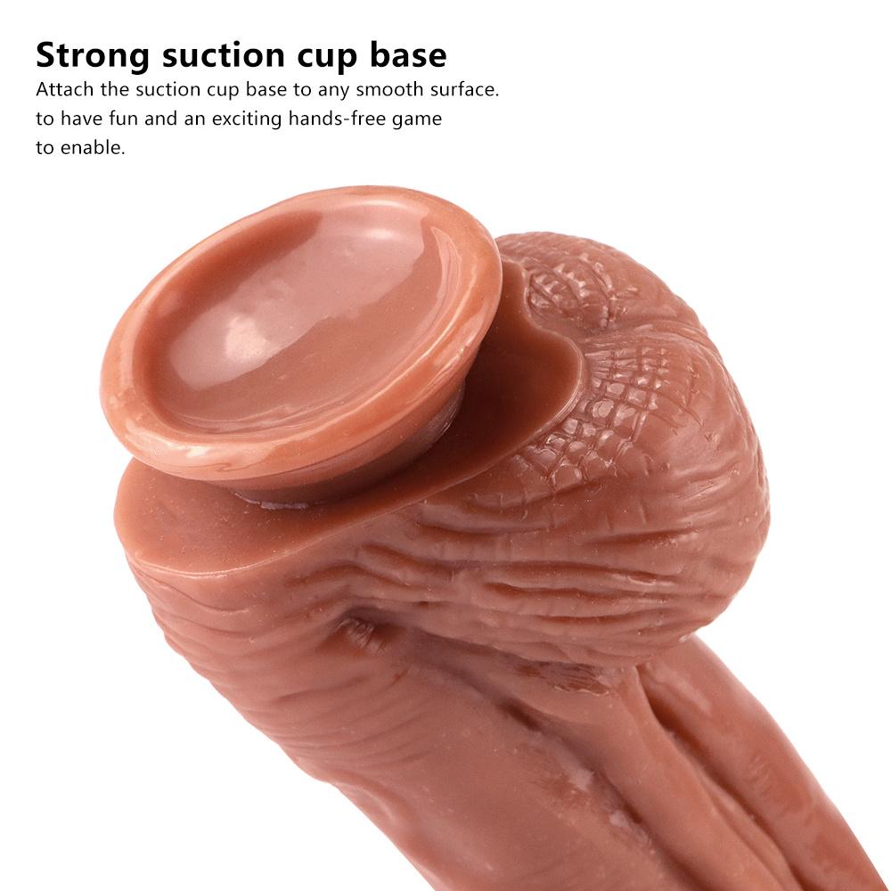 Огромный реалистичный дилдо для женщин с присоской, искусственный большой пенис, член, влагалище, точка G, анальный мастурбатор, секс-игрушка для взрослых 18 лет
