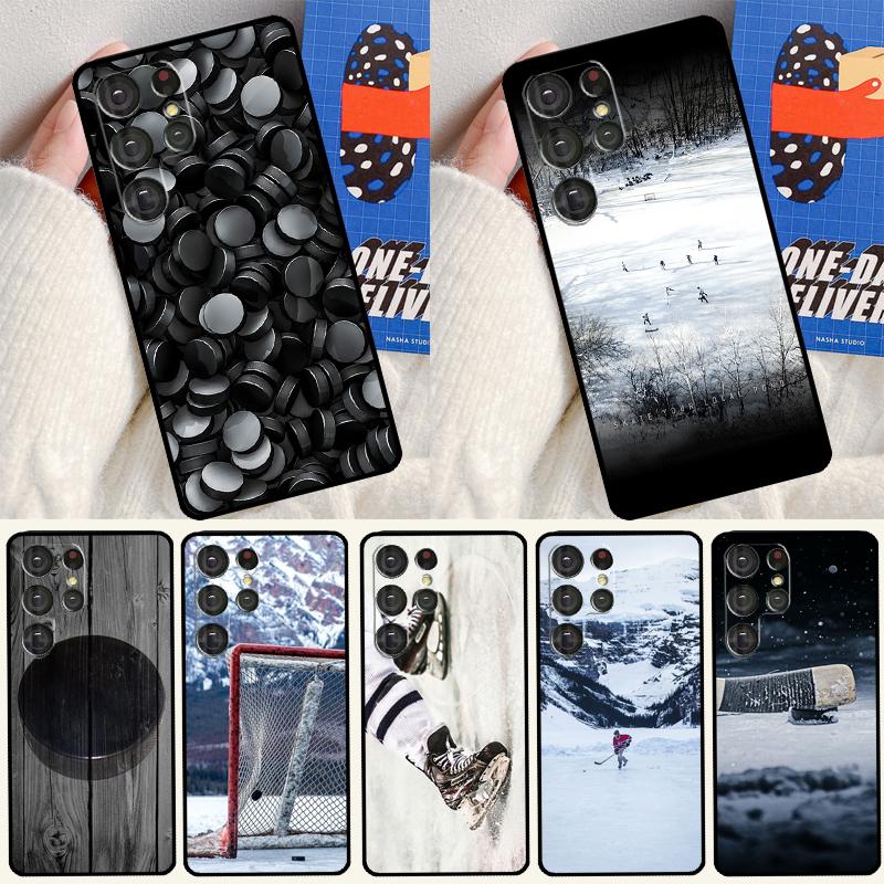 Ice Hockey Sport Phone Case For Samsung Galaxy S25 Ultra S24 S23 Ultra S9 S10 S20 S21 S22 Plus S24 FE Cover