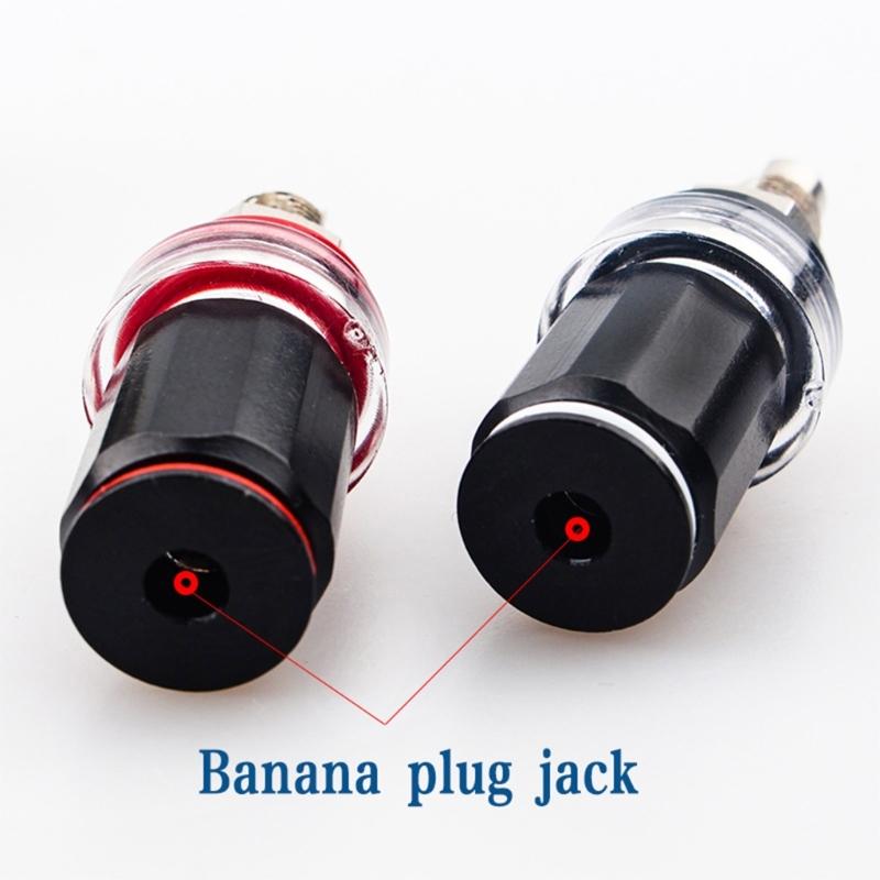 Золотое покрытие Женская wiring короткий клеммник banana-розетки Horn-штекеры для Hi-Fi аудио энтузиастов звукорежиссера