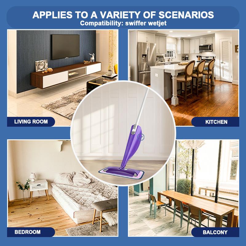 Многоразовые насадки для швабры Swiffer Wetjet, сменные насадки для влажных швабр Сменные насадки для швабры Сменные насадки для швабры для влажной и сухой уборки