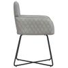Dining Chairs 2 pcs Velvet Light Gray 59 x 56.5 x 86 cm