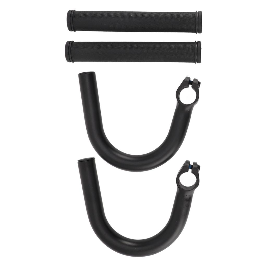 Велосипедные подлокотники руль алюминиевый сплав черный увеличенная высота изогнутый руль для горного велосипеда дорожных велосипедов