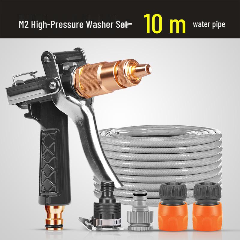 High-Pressure Water Gun Hose for Car Washing and Balcony Cleaning with Powerful Faucet Nozzle