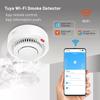 Tuya Умный WiFi/Zigbee Датчик дыма Дымовой извещатель для пожарной безопасности Звук 85 дБ Система безопасности Управление через приложение Smartlife Пожарные