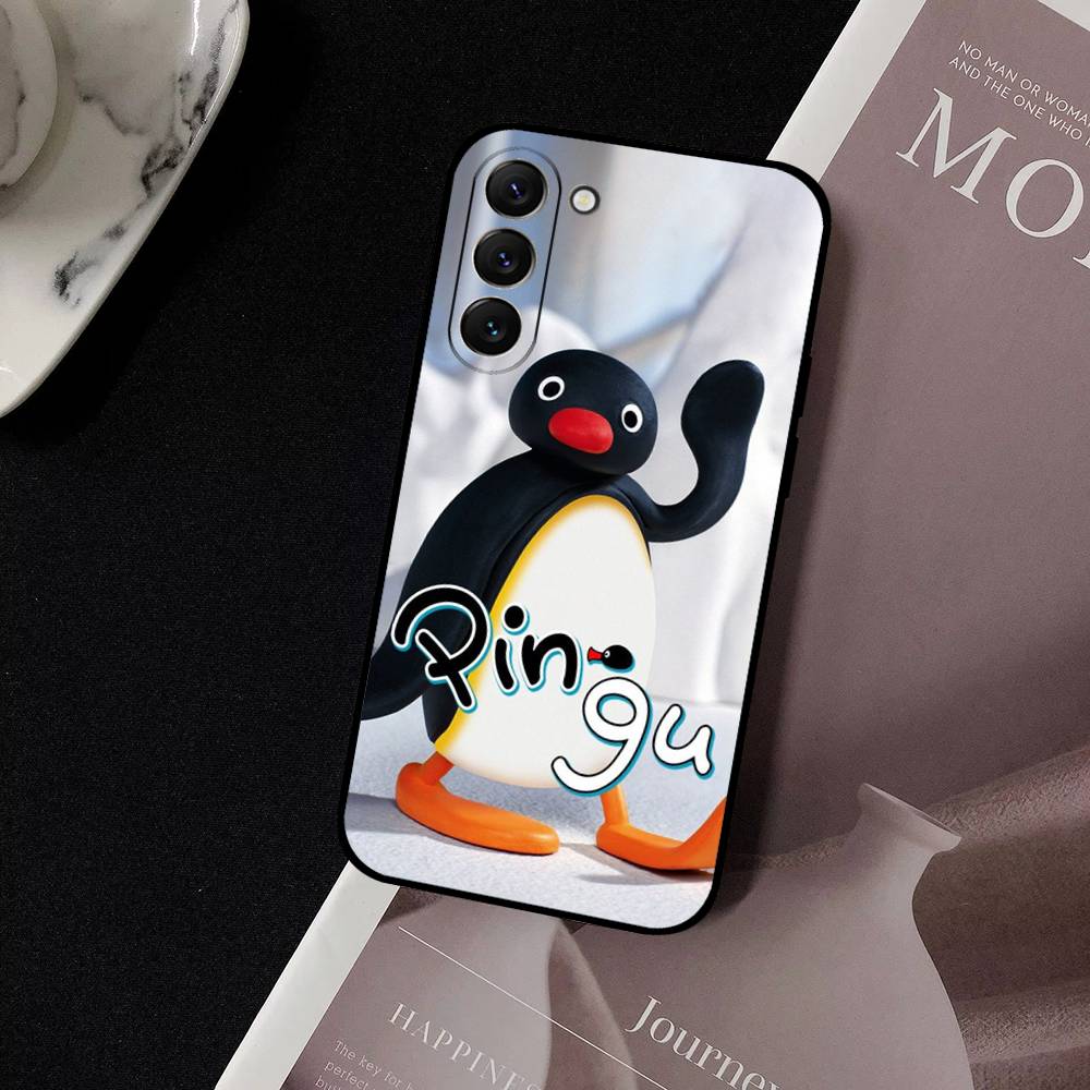 Милый чехол для телефона с пингвином P-Pingu для Samsung Galaxy S21 S22 S23 S24ULTRA S25ULTRA FE Ultra Plus5G A52S S26 Мягкий чехол