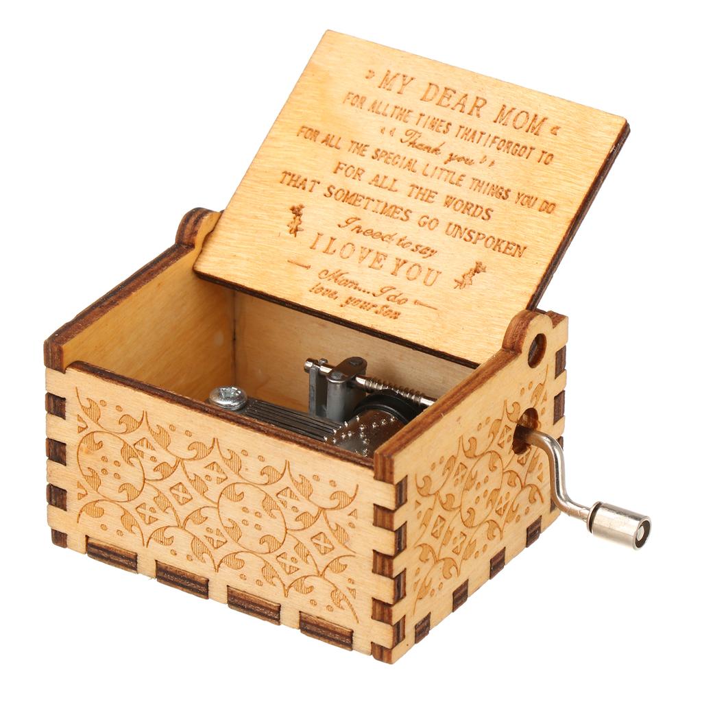 День Классика Ты Мое Солнышко Антикварные Гравированные Музыкальные Шкатулки Деревянная Ручная Музыкальная Шкатулка