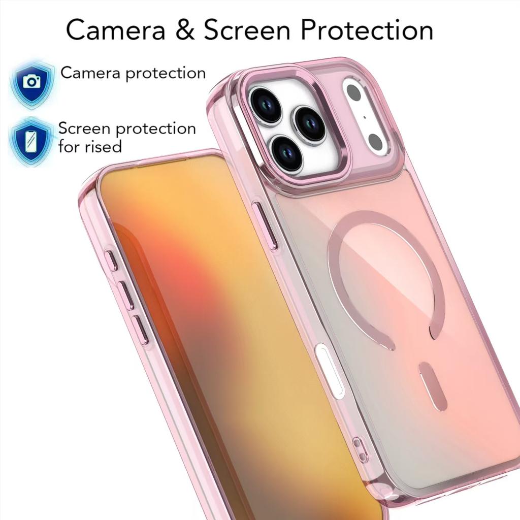 For iPhone 17 Pro Max Case Compatible with MagSafe Color Changing TPU Phone Back Cover