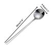 Stainless Steel Round Spoon Net Red Golden Dinner Long Handle Stirring Dessert Spoons For Kitchen Accessories Gadgets