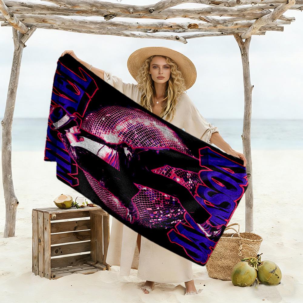 Michael Beach Towel Quick-Dry Soft Microfiber Comfortable Lightweight Perfect for Traveling Yoga Camping and Swimming