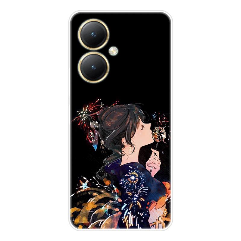 Для Vivo Y27 4G Y 27 5G чехол Мягкая силиконовая задняя крышка Чехол для телефона с рисунком из мультфильма Разнообразие