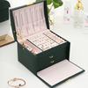 Lock Arch Three-layer Jewelry Box Drawer Style Jewelry Box, Earring Jewelry Storage Box Suitable for All Kinds of Jewelry Storage