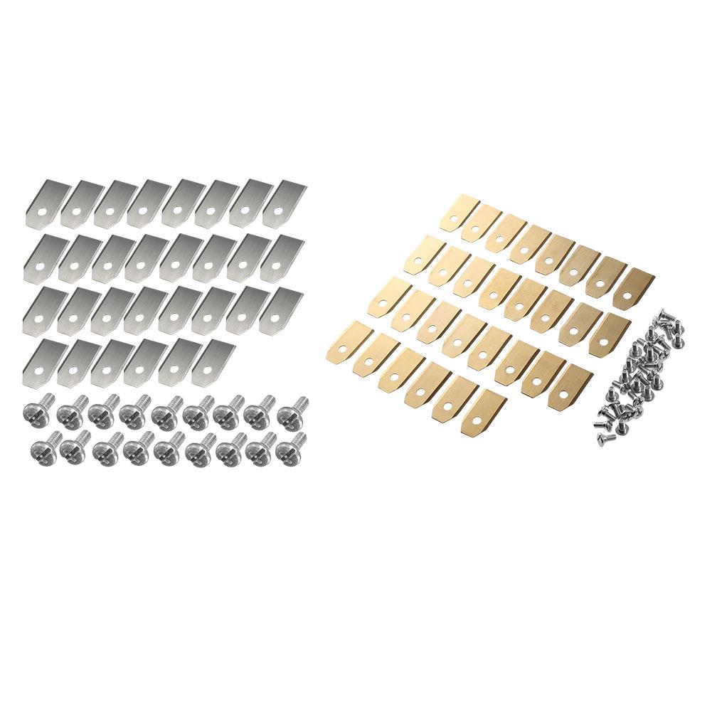 18-60 шт. Набор режущих лезвий для газонокосилки Лезвие триммера из нержавеющей стали Совместимо со сменными лезвиями для косилок Gardena/Yardforce