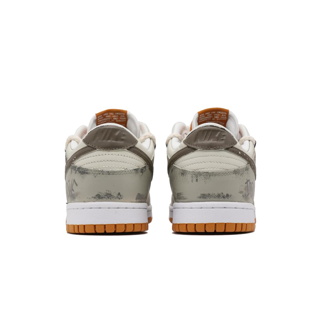 Nike Dunk Desert Leather Abrasion Resistant Low top Skateboard Shoes Men's White Gray FQ6965-700(Team861-)