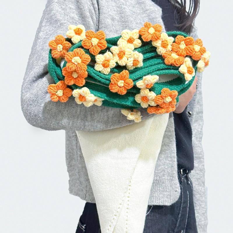 Сделай сам Вязаный крючком плед Готовые изделия Вязаный букет цветов Пледы Ручной работы Вязаный диванный плед для домашнего декора Подарок