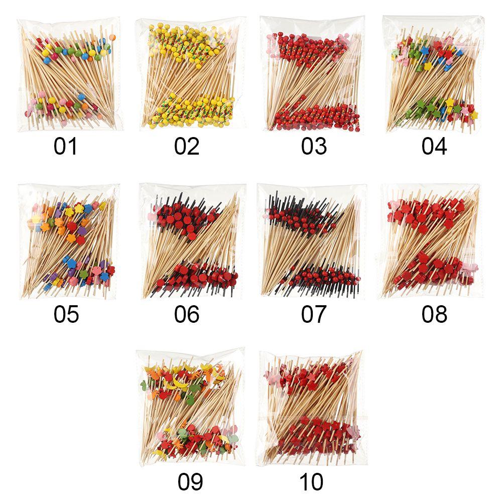 Salad Sandwich Toothpicks Handmade Toothpicks Bamboo Picks Food Fruit Cocktail Decor Fruit Sticks
