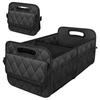Сумка для хранения в багажнике автомобиля, подходит для внедорожника, ящик для хранения в автомобиле, 6 карманов, водонепроницаемая сумка для хранения в багажнике из полиэстера 50 л, черная