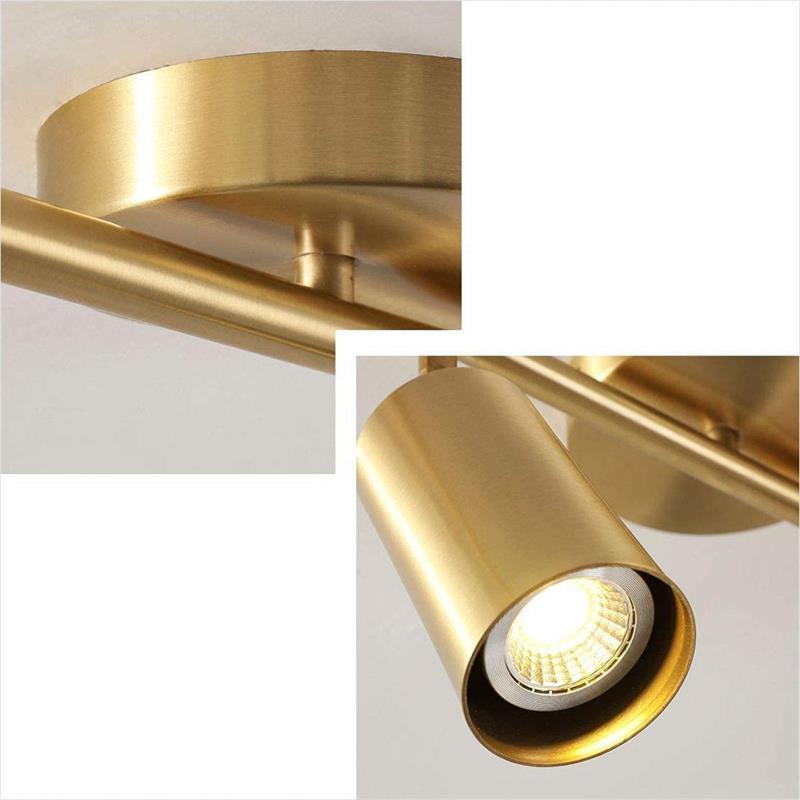 Современный золотой многоголовый настенный спот-светильник для баров, ресторанов и гардеробных