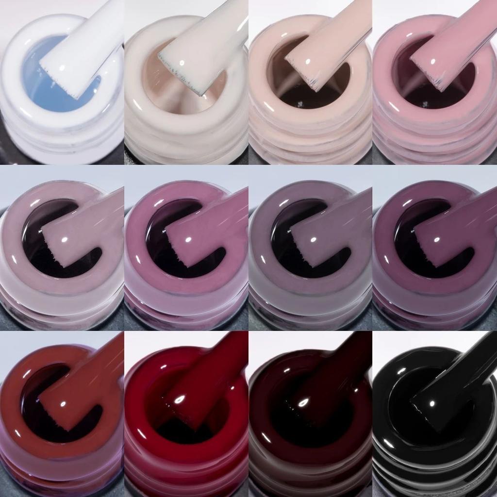 Christmas 10-Color Gel Nail Polish Set Nude Glitter UV Gel Nail Art Kit Salon