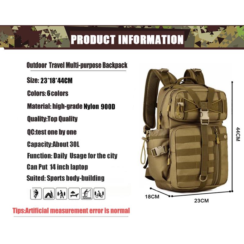 Тактическая водонепроницаемая армейская сумка 900D для улицы, военная, охотничья, кемпинговая, многоцелевая спортивная сумка