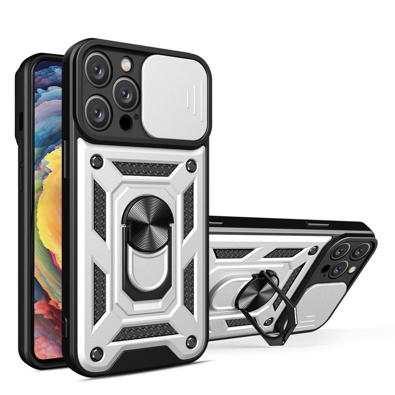 Подходит для iPhone17 Pro Max Чехол для мобильного телефона с держателем-кольцом Sergeant Apple 7 Shun Бронированный чехол-окошко