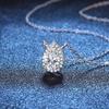 Новое модное сертифицированное GRA ожерелье с подвеской из муассанита 1-2 карата грушевидной огранки для женщин и девочек S925, серебряные бриллиантовые ожерелья на шею