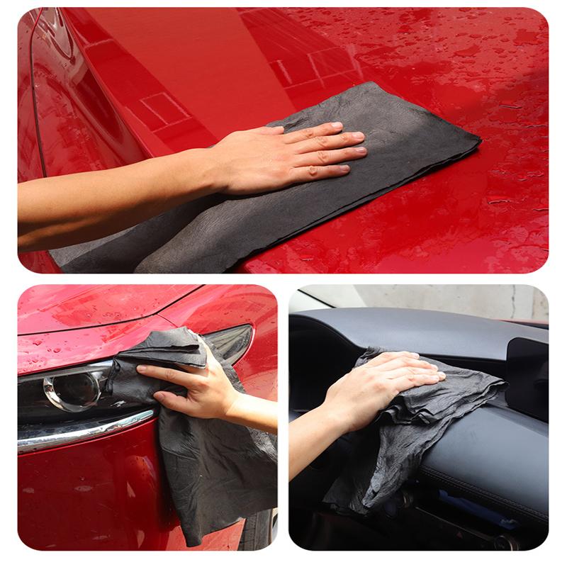 Автомобильная волшебная ткань, утолщенные салфетки для чистки, без следов, многоразовые тряпки из микрофибры для оконного стекла, полотенца, бытовые чистящие средства