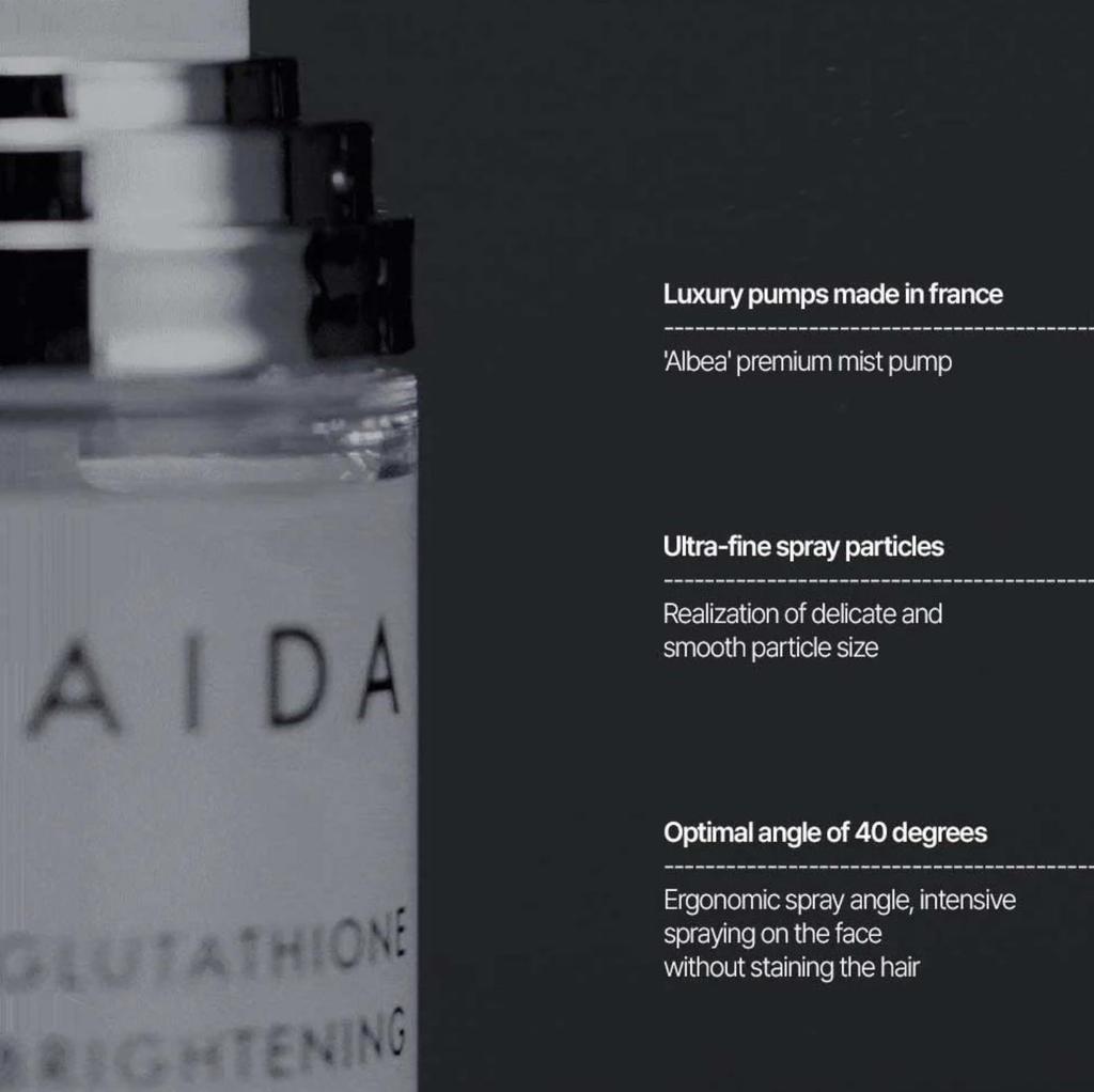 AIDA Glutathione Brightening Ampoule Mist – мгновенное увлажнение и усиление сияния (60мл)