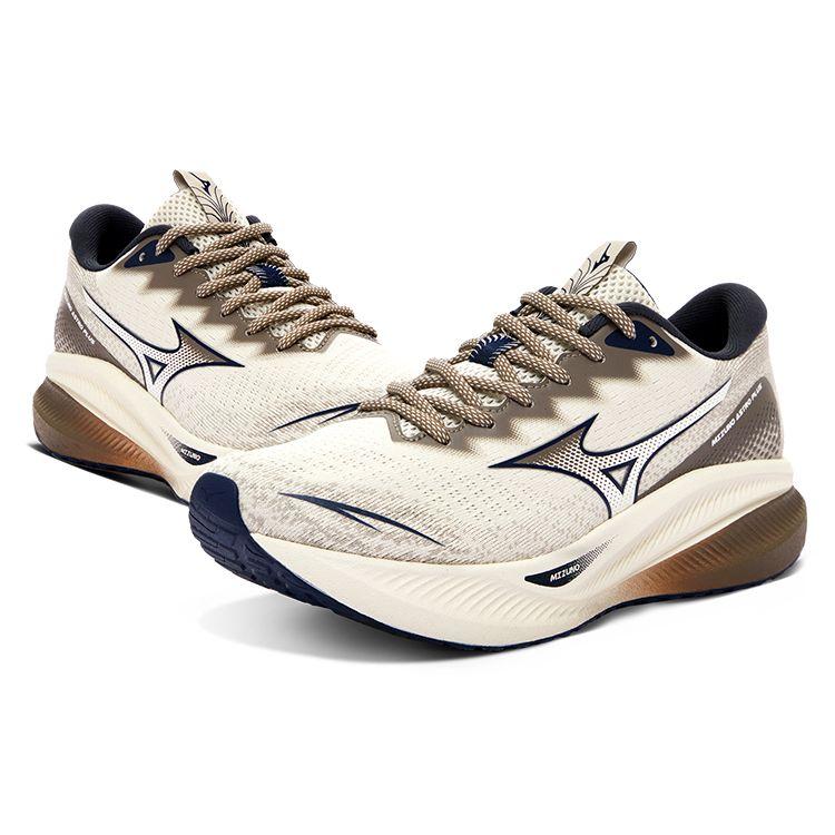 Mizuno Astro Plus Удобные Низкие Повседневные Тренировочные Кроссовки для Бега на Короткие Дистанции для Городских Поездок Унисекс кроссовки Бежевый D1GH240109