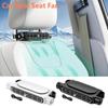 Вентилятор автомобильного сиденья Вентилятор охлаждения заднего сиденья автомобиля Вентилятор охлаждения подголовника переднего заднего сиденья Вентилятор-охладитель с питанием от USB Регулируемый ремень Автоаксессуары Интерьер