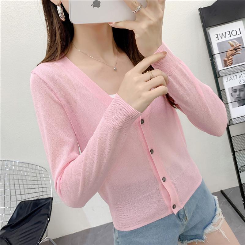 Летний кардиган из легкого трикотажа «Ледяной шелк» - Белый, Приталенный, Защита от солнца с длинными рукавами