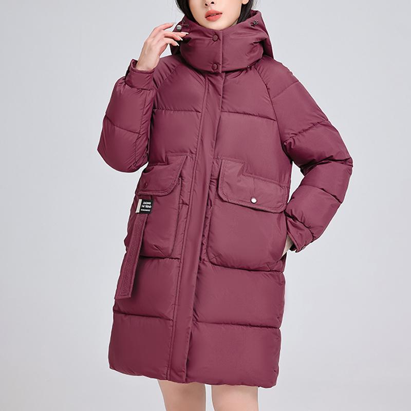 Женские зимние пальто с капюшоном, модные свободные толстые теплые длинные парки, женские куртки