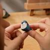Ручная Резьба по Дереву Фигурка Птицы Маленькая Статуэтка Птицы для Дома Настольного Стола Полки Декор Подарки на Новоселье для Любителей Птиц